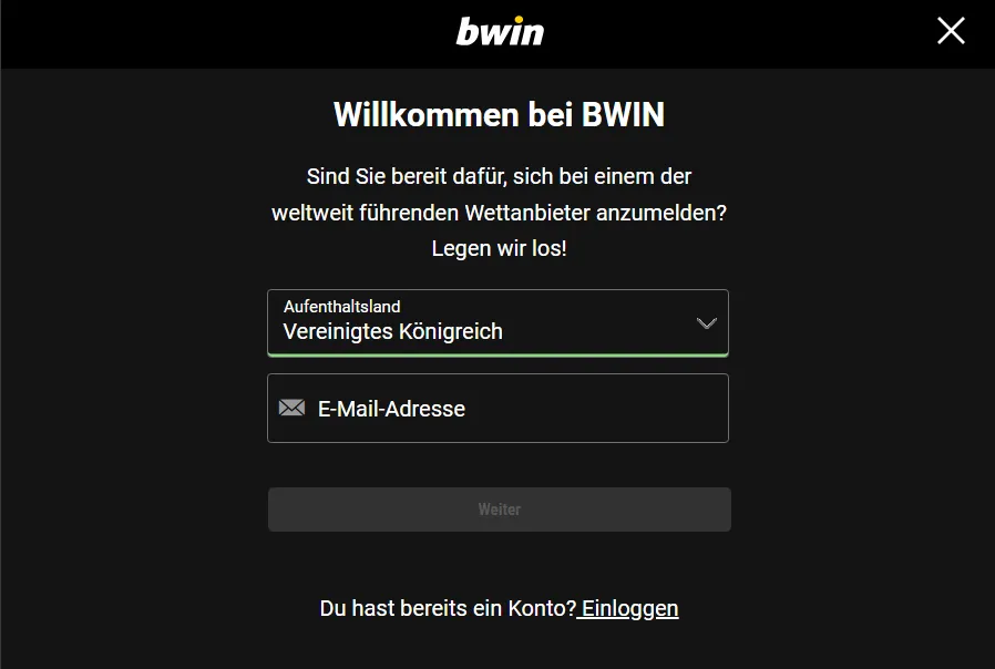 Offizielle Casino-Website BWin